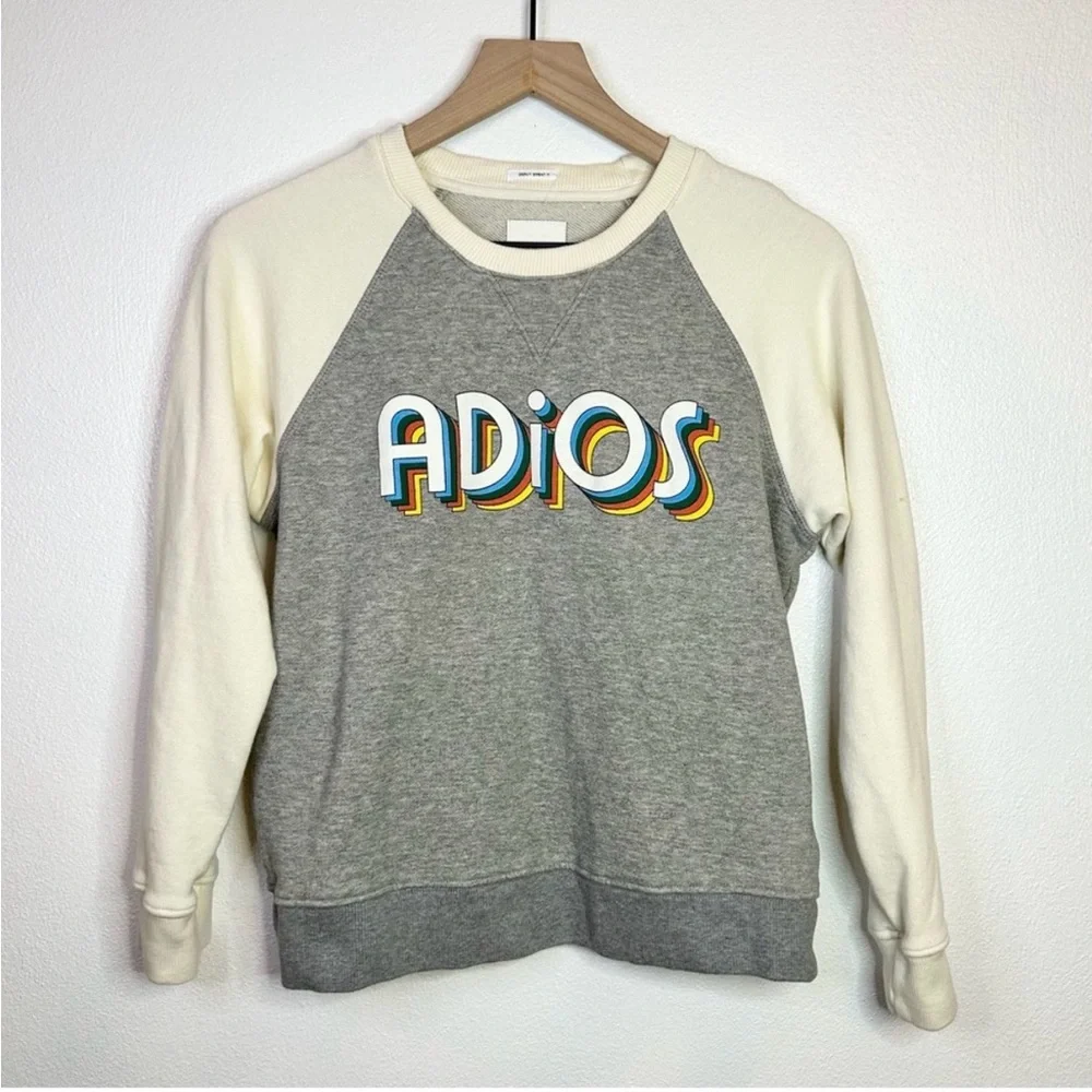 Mother The Square Adios Raglan Sweatshirt XS - Picture 3 of 7